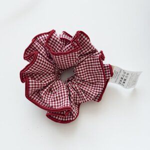 Sezane Large Gingham Scrunchie